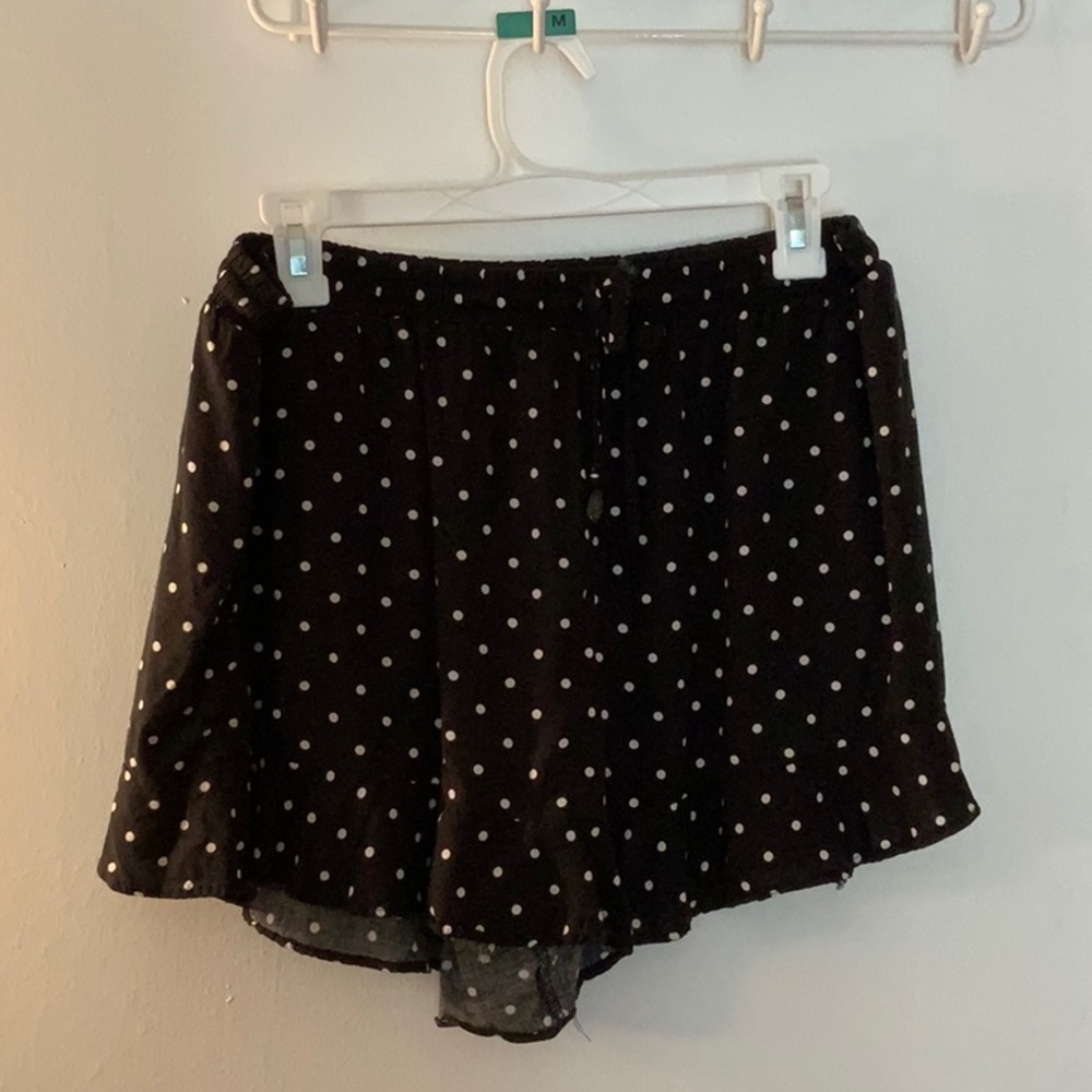 Stretchy polka dot pajama shorts